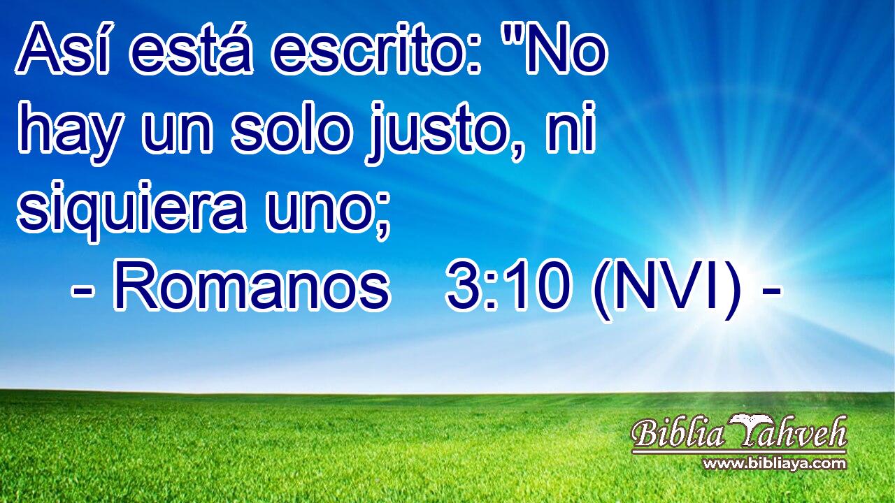  Así está escrito: 
