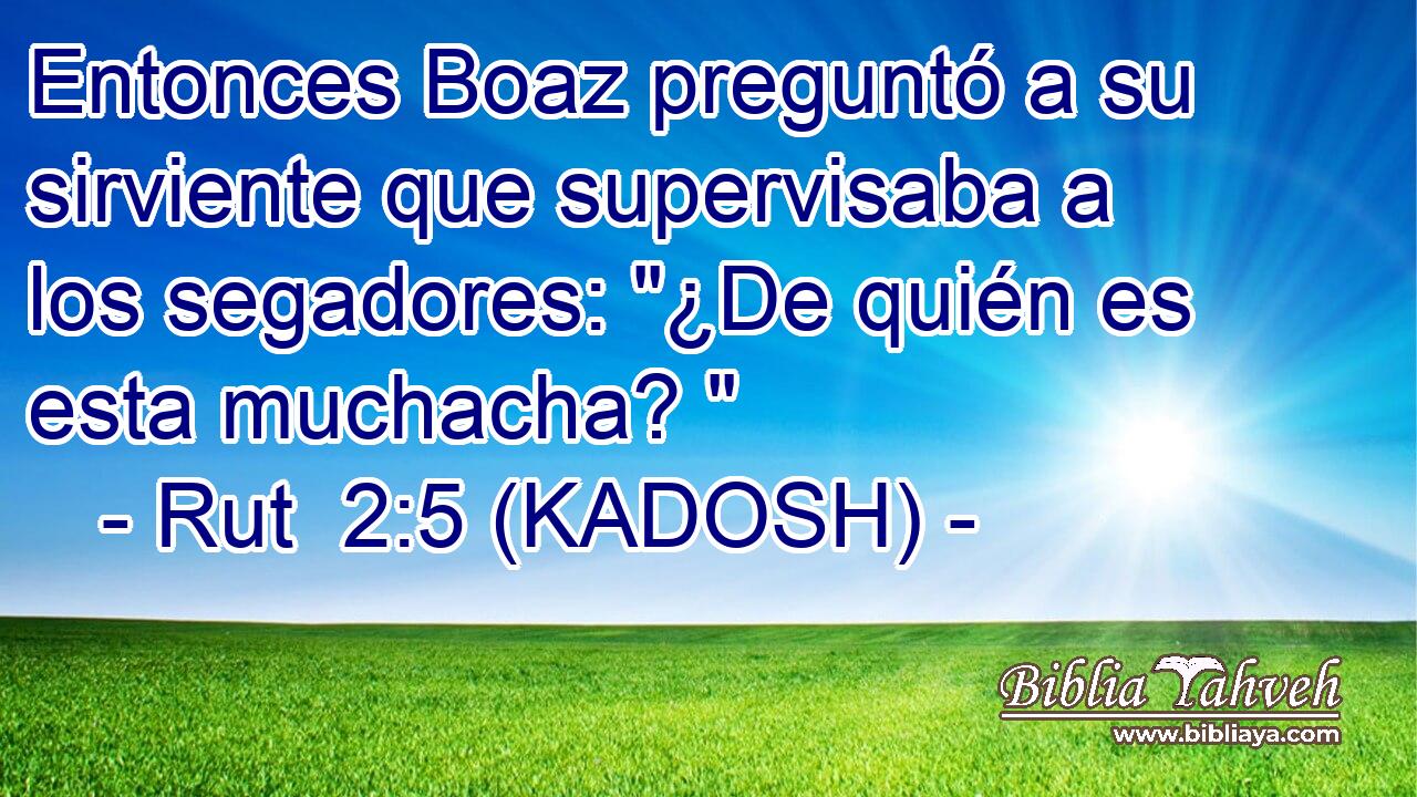  Entonces Boaz preguntó a su sirviente que supervisaba a los segadores: 