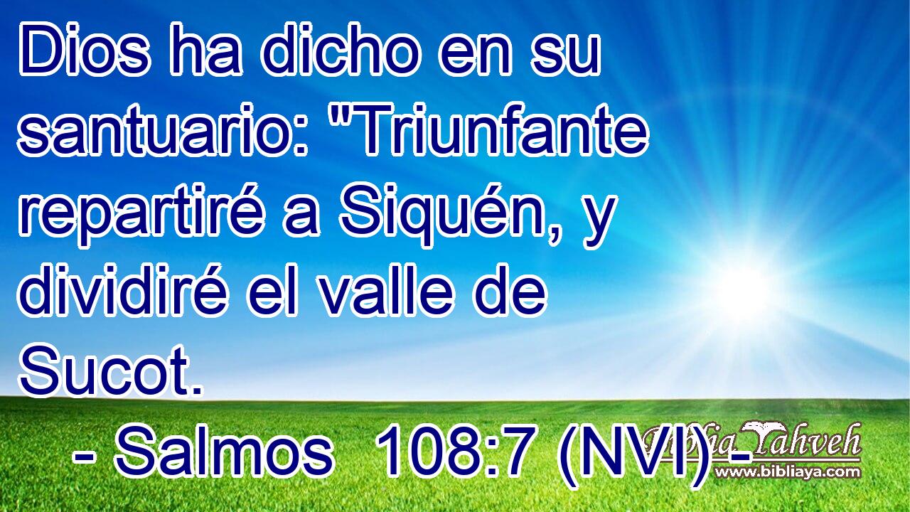  Dios ha dicho en su santuario: 
