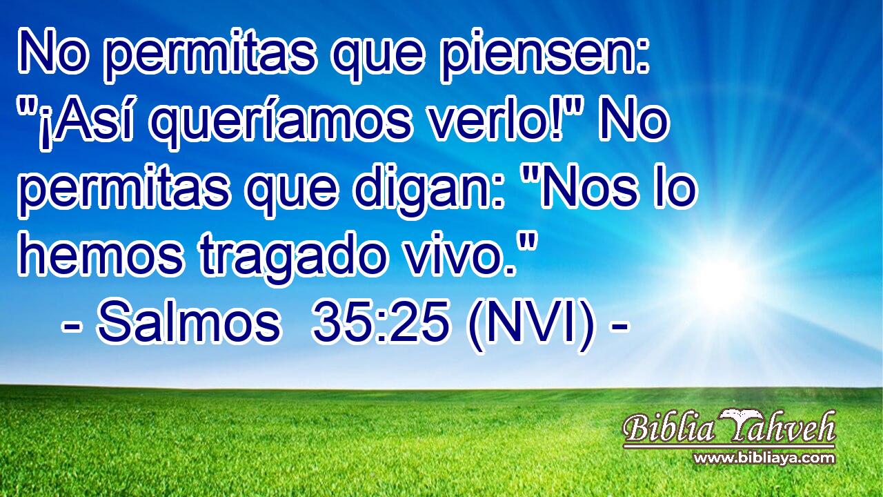  No permitas que piensen: 