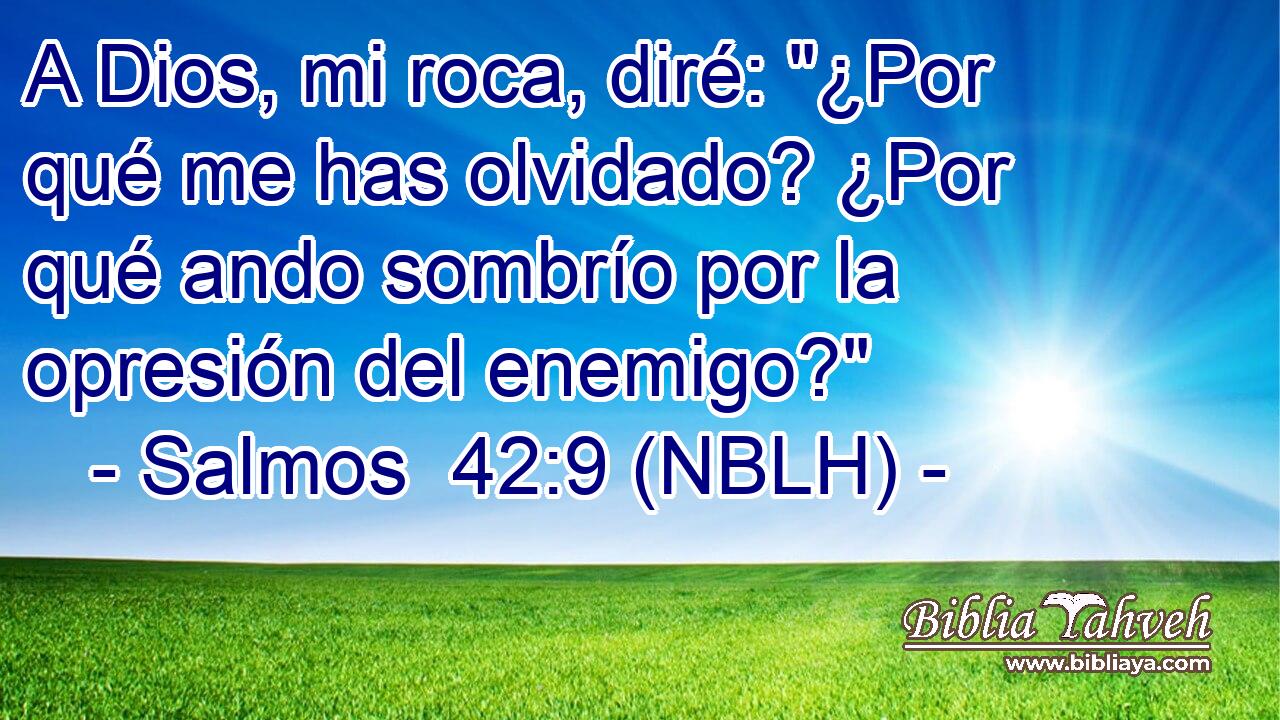  A Dios, mi roca, diré: 