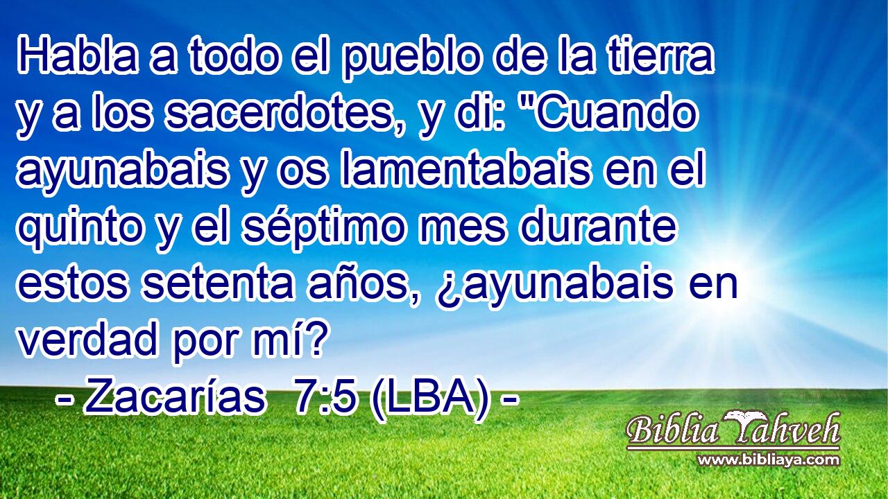 Habla a todo el pueblo de la tierra y a los sacerdotes, y di: 