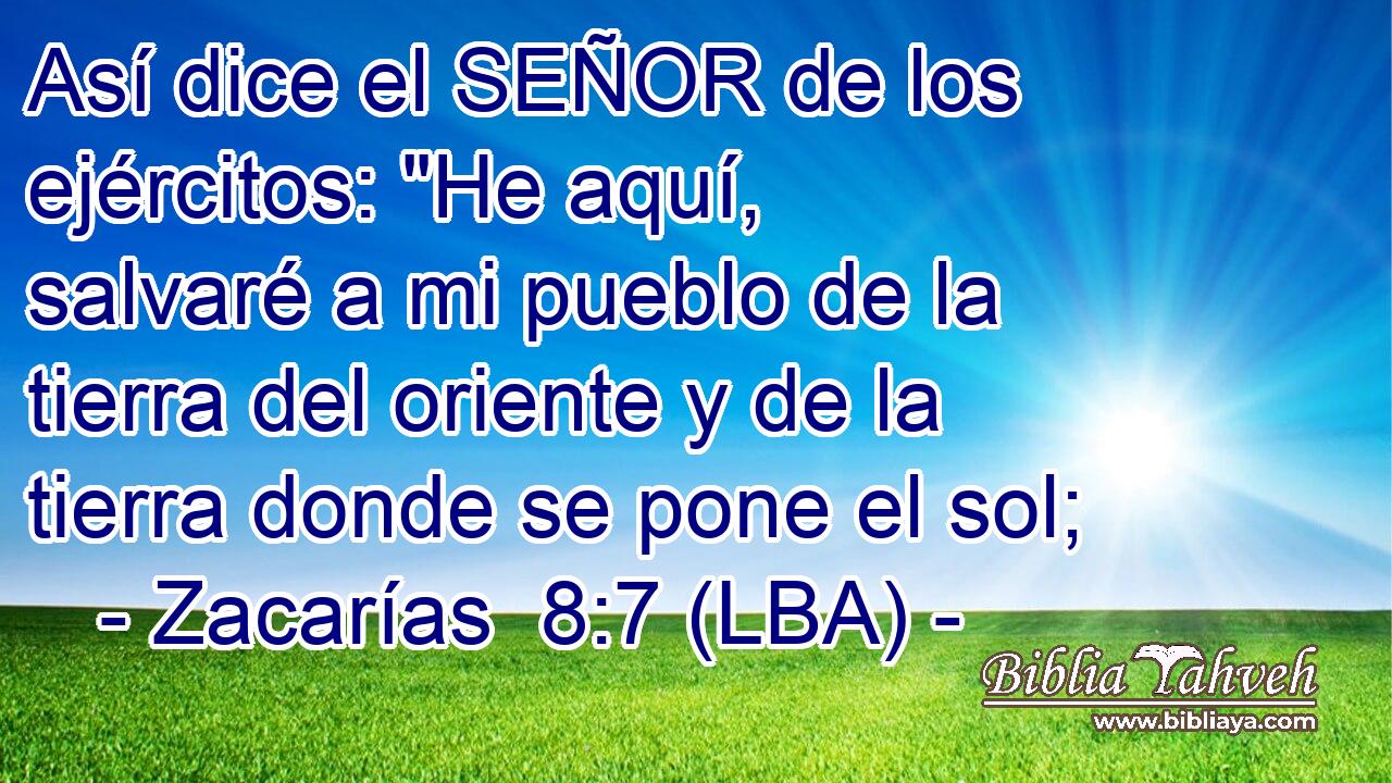 Así dice el SEÑOR de los ejércitos: 