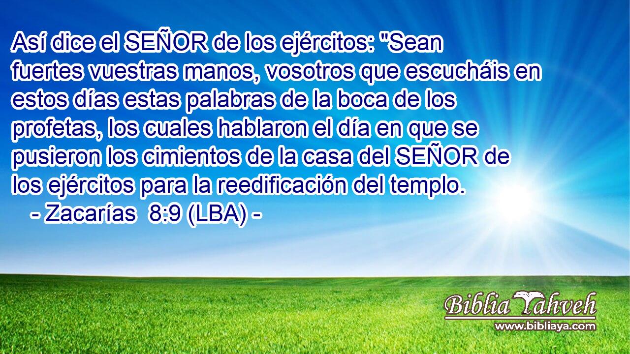 Así dice el SEÑOR de los ejércitos: 